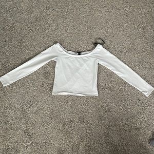 F21 off the shoulder long sleeve